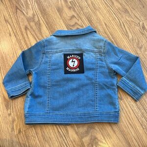 Marilyn Manson Jean Jacket Kids upcycled 18 Months